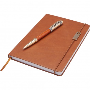 Logo trade advertising product photo of: Legato A5 notebook and rollerball pen set 