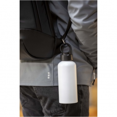 Logo trade promotional item photo of: Trinity 600 ml RCS certified recycled aluminium water bottle with RPET lid