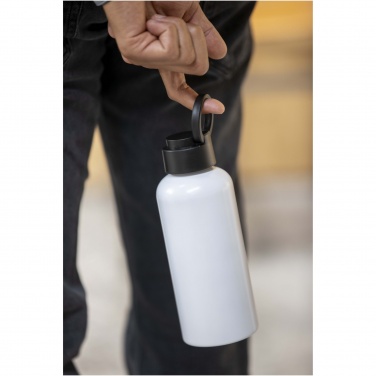 Logo trade promotional product photo of: Trinity 600 ml RCS certified recycled aluminium water bottle with RPET lid