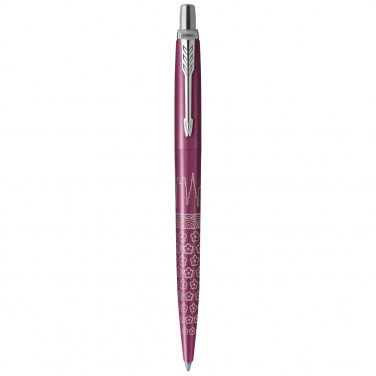 Logo trade promotional items image of: Parker Jotter SE Global Icons colour trim ballpoint pen
