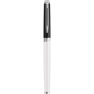 Logo trade promotional merchandise picture of: Hemisphere colour blocking rollerball pen with palladium trim