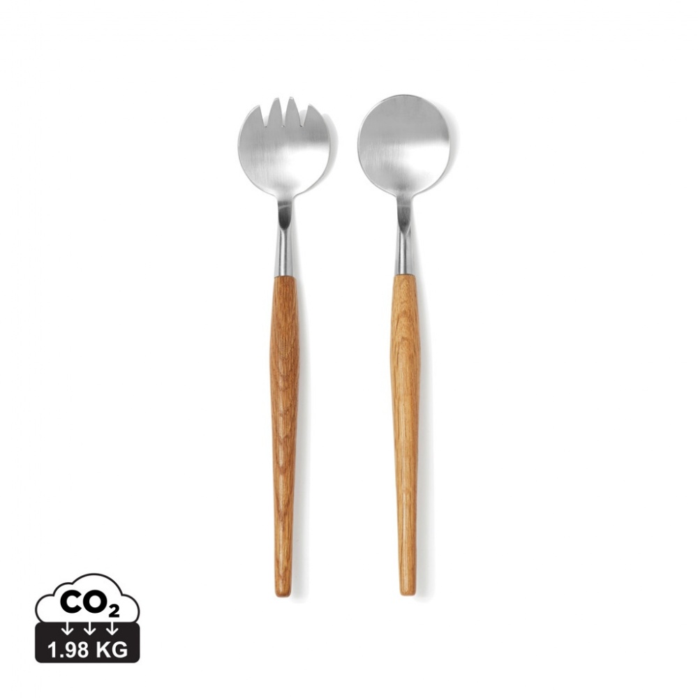 Logo trade promotional merchandise photo of: VINGA Retro serving cutlery