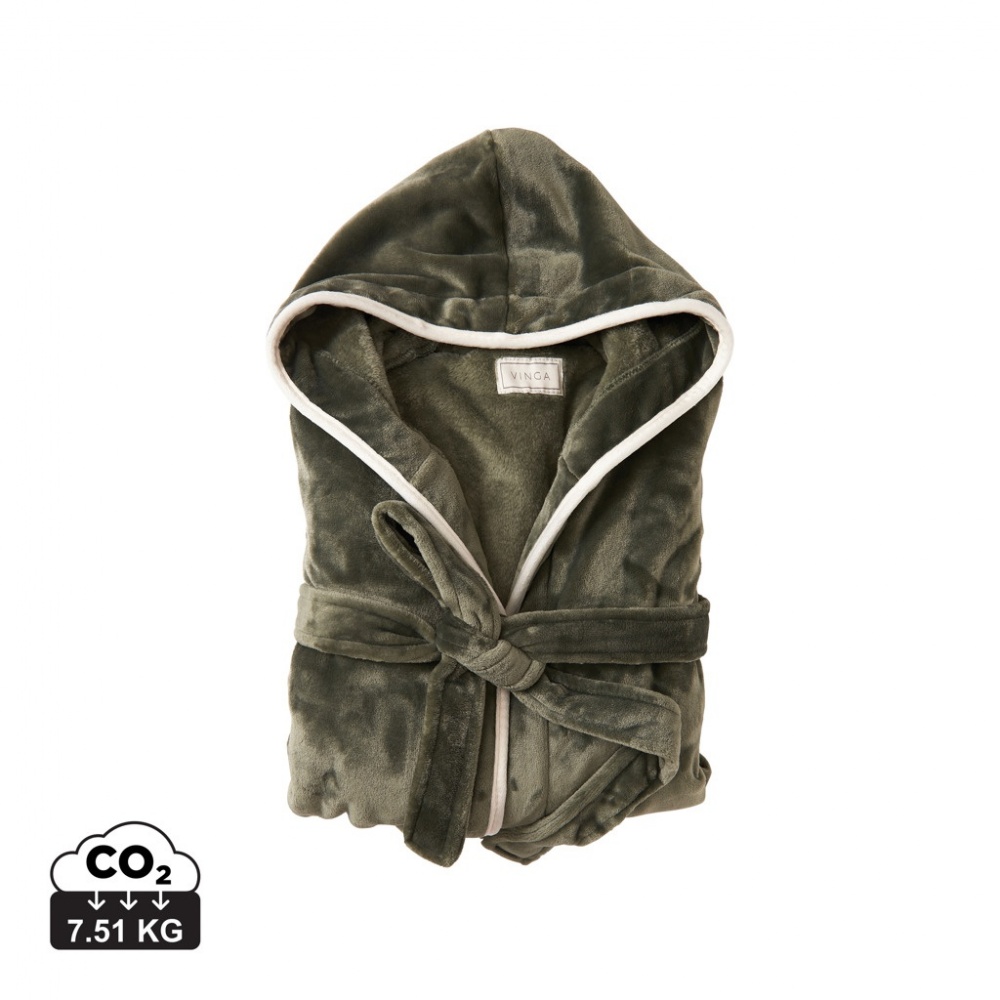 Logotrade promotional merchandise photo of: VINGA Louis luxury plush GRS RPET robe size S-M
