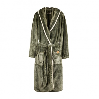 Logo trade promotional merchandise photo of: VINGA Louis luxury plush RPET robe size L-XL