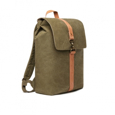 Logo trade promotional giveaways image of: VINGA Bosler backpack GRS recycled canvas