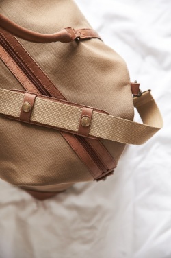 Logo trade promotional giveaways picture of: VINGA Sloane RCS RPET weekender bag