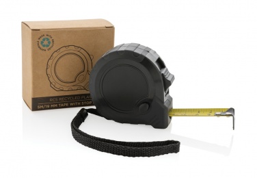 Logotrade promotional merchandise photo of: RCS recycled plastic 5M/19 mm tape with stop button