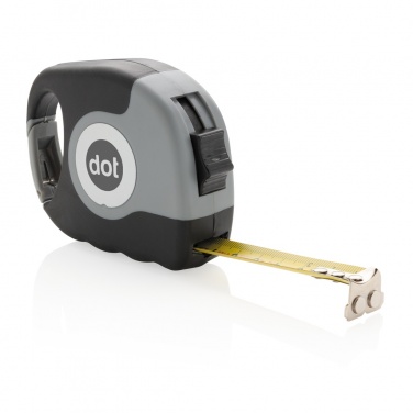 Logo trade corporate gifts image of: Measuring tape with carabiner
