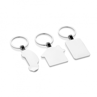 Logo trade advertising products picture of: RCS recycled zinc alloy car keyring