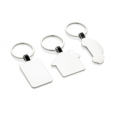 Logotrade promotional products photo of: RCS recycled zinc alloy house keyring