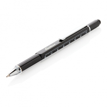 Logo trade promotional merchandise image of: 5-in-1 aluminium toolpen