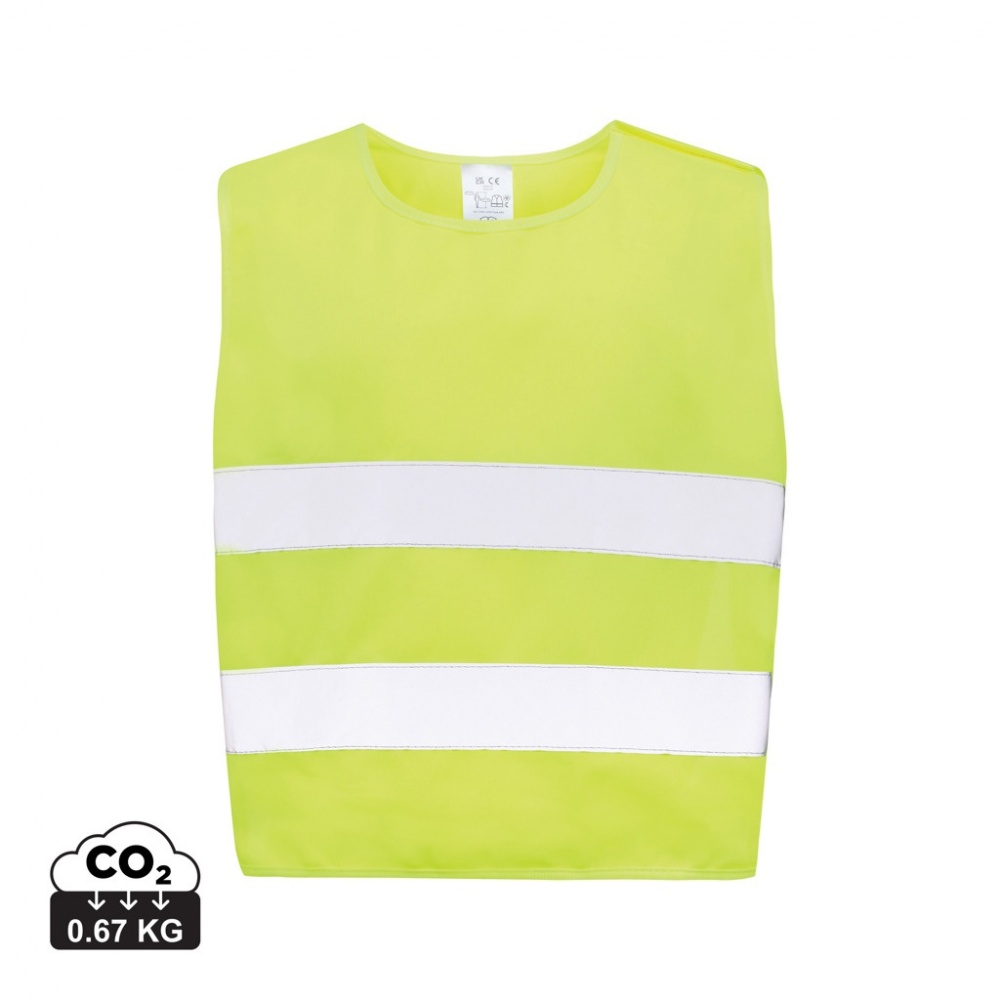 Logo trade corporate gift photo of: GRS recycled PET high-visibility safety vest 3-6 years