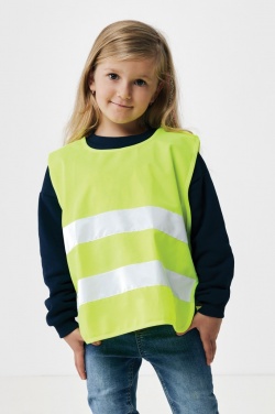 Logo trade promotional items picture of: GRS recycled PET high-visibility safety vest 3-6 years
