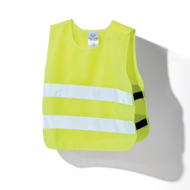 Logo trade promotional giveaways image of: GRS recycled PET high-visibility safety vest 3-6 years