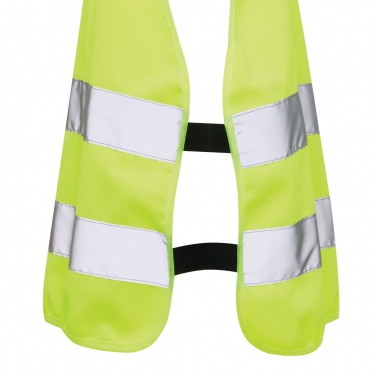 Logotrade promotional item picture of: GRS recycled PET high-visibility safety vest 7-12 years