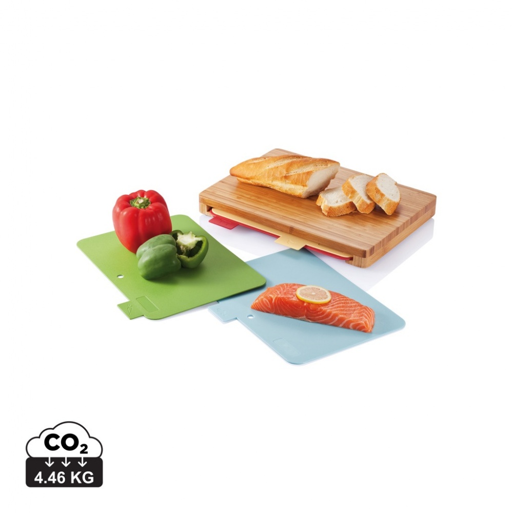 Logotrade promotional merchandise image of: Cutting board with 4pcs hygienic boards