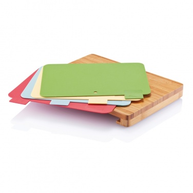 Logo trade promotional merchandise picture of: Cutting board with 4pcs hygienic boards