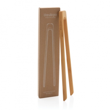 Logotrade corporate gift image of: Ukiyo bamboo serving tongs
