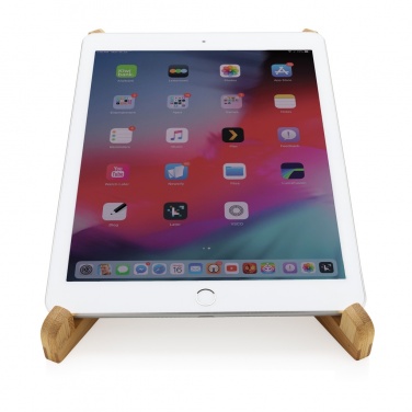 Logotrade promotional giveaway image of: Bamboo portable laptop stand