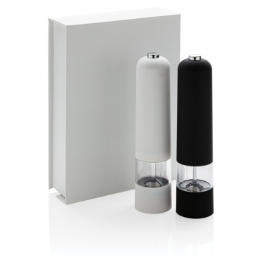 Logo trade business gift photo of: Electric pepper and salt mill set