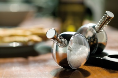 Logo trade promotional merchandise image of: Planet pepper & salt set