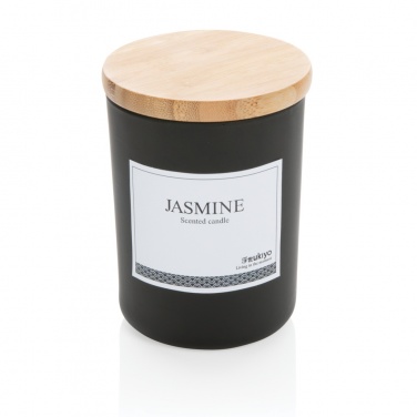 Logotrade promotional product image of: Ukiyo deluxe scented candle with bamboo lid