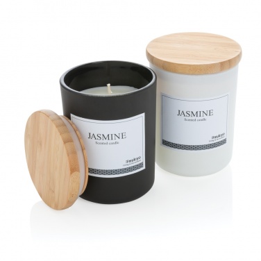 Logo trade promotional giveaways picture of: Ukiyo deluxe scented candle with bamboo lid
