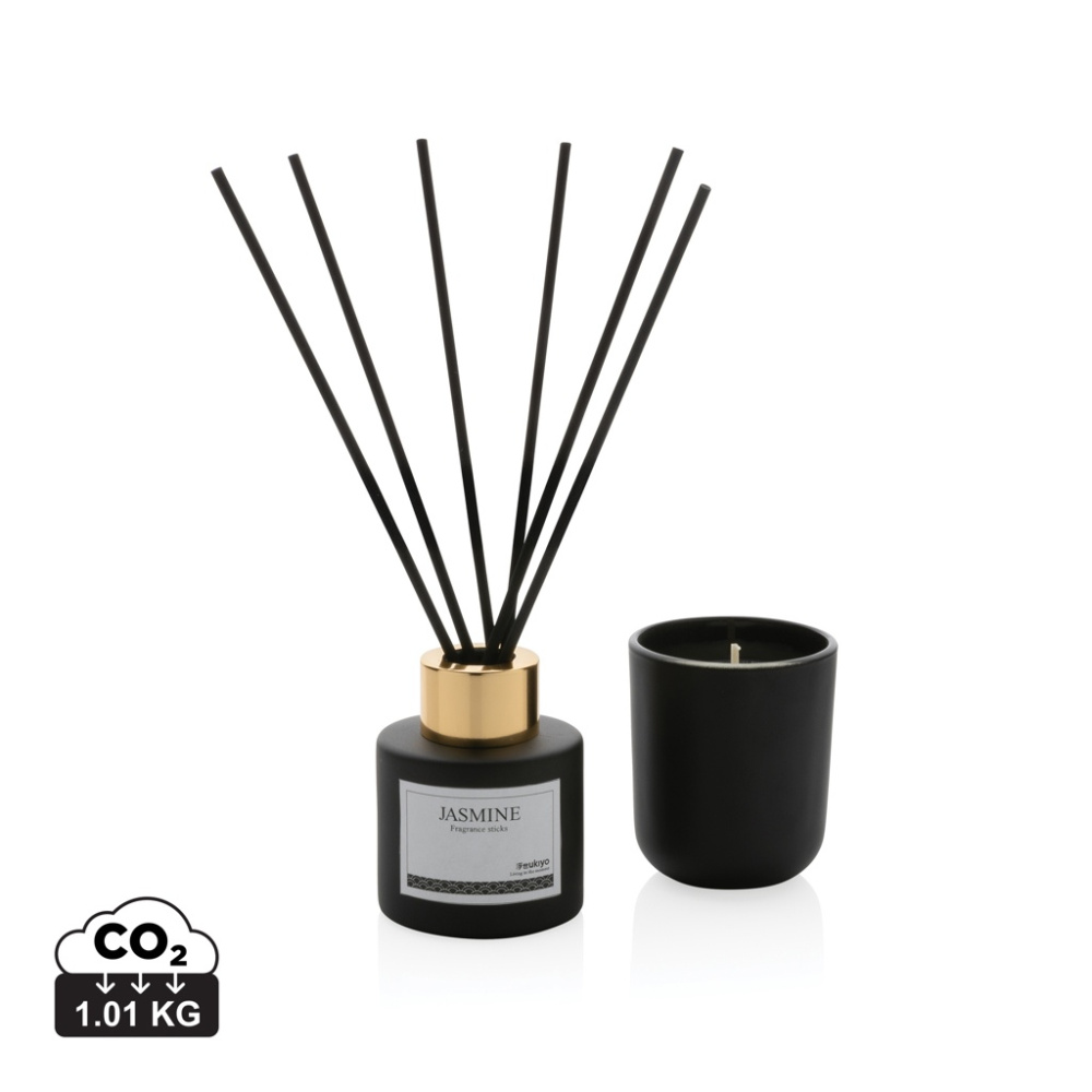 Logotrade advertising product picture of: Ukiyo candle and fragrance sticks gift set