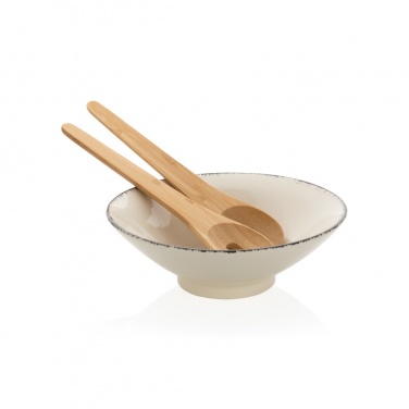 Logotrade promotional giveaway picture of: Ukiyo salad bowl with bamboo salad server
