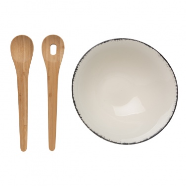 Logo trade promotional giveaways picture of: Ukiyo salad bowl with bamboo salad server