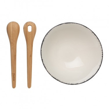 Logo trade corporate gift photo of: Ukiyo salad bowl with bamboo salad server