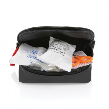 Logotrade promotional item picture of: RCS recycled nubuck PU pouch first aid set mailable