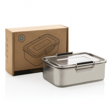 Logo trade promotional gifts image of: RCS Recycled stainless steel leakproof lunch box