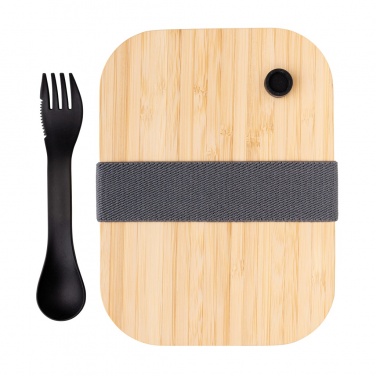 Logotrade promotional item image of: Glass lunchbox with bamboo lid