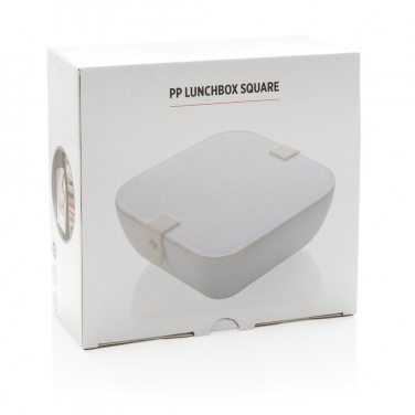 Logo trade promotional giveaways picture of: PP lunchbox square