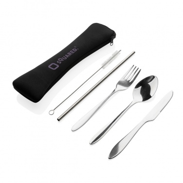 Logotrade promotional merchandise photo of: 4 PCS stainless steel re-usable cutlery set