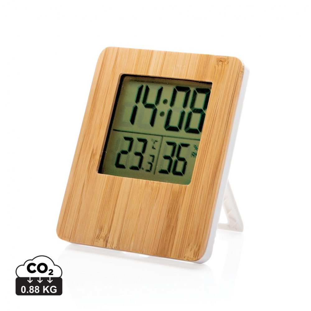 Logotrade promotional items photo of: Bamboo weather station