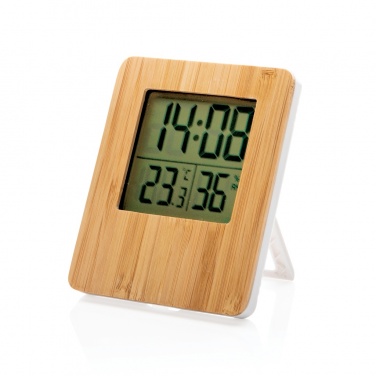 Logotrade promotional gifts photo of: Bamboo weather station
