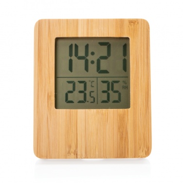 Logotrade promotional product image of: Bamboo weather station
