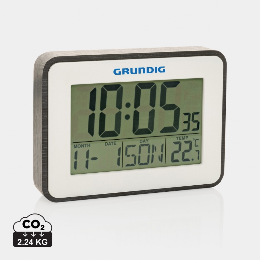 Logo trade promotional item photo of: Grundig weatherstation alarm and calendar