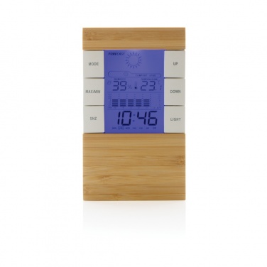 Logotrade promotional item picture of: Utah RCS rplastic and bamboo weather station