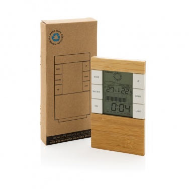 Logotrade advertising product image of: Utah RCS rplastic and bamboo weather station