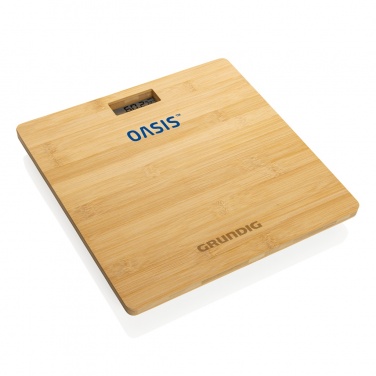 Logo trade promotional items picture of: Grundig Bamboo Digital Body Scale