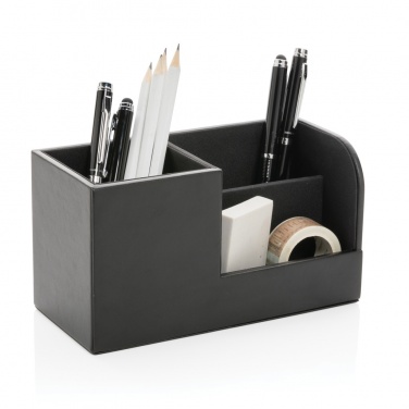 Logo trade promotional giveaways image of: Swiss Peak RCS recycled PU Desk organiser