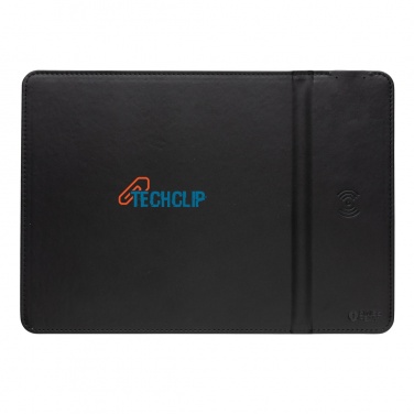 Logo trade promotional item photo of: Swiss Peak RCS recycled PU 10W wireless charging mousepad