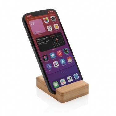 Logo trade promotional giveaway photo of: Bamboo phone stand XD