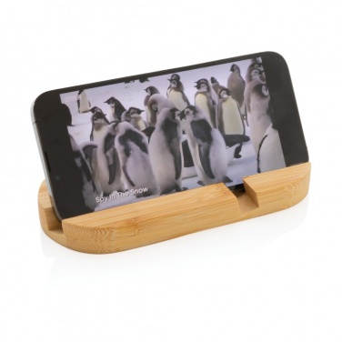 Logotrade promotional products photo of: Bamboo tablet and phone holder