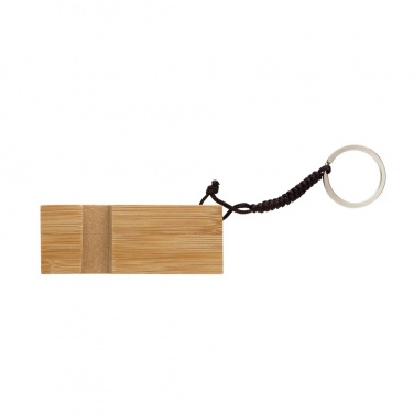 Logotrade corporate gift picture of: Standkey bamboo keychain phone stand