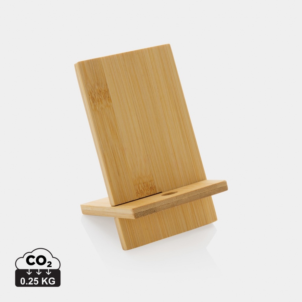 Logotrade promotional products photo of: Bamboo phone stand in kraft box