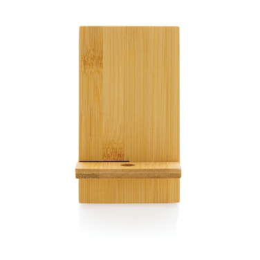 Logo trade promotional giveaways picture of: Bamboo phone stand in kraft box